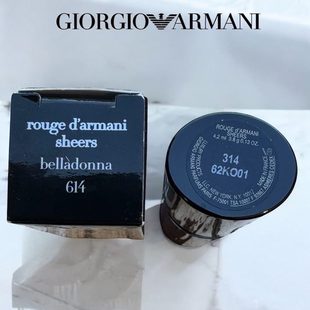 Giorgio Armani Rouge D'Armani Sheers
Hydrating Lipcolor in 614 Belladonna NIB - Picture 5 of 8